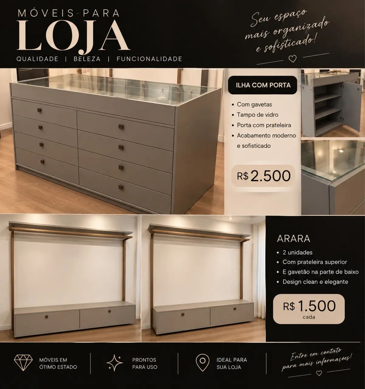 Móveis pra loja 