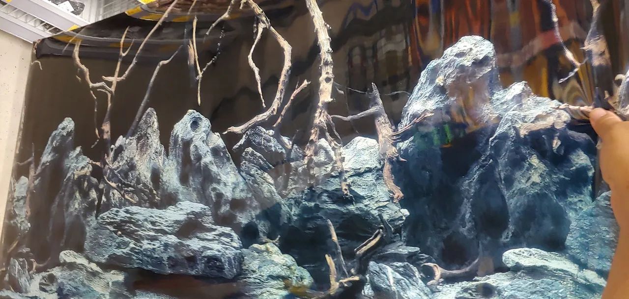 BACKGROUND PAINEL DUPLA FACE PARA FUNDO DE AQUÁRIOS 2M X 60CM NOVO  - Foto 2