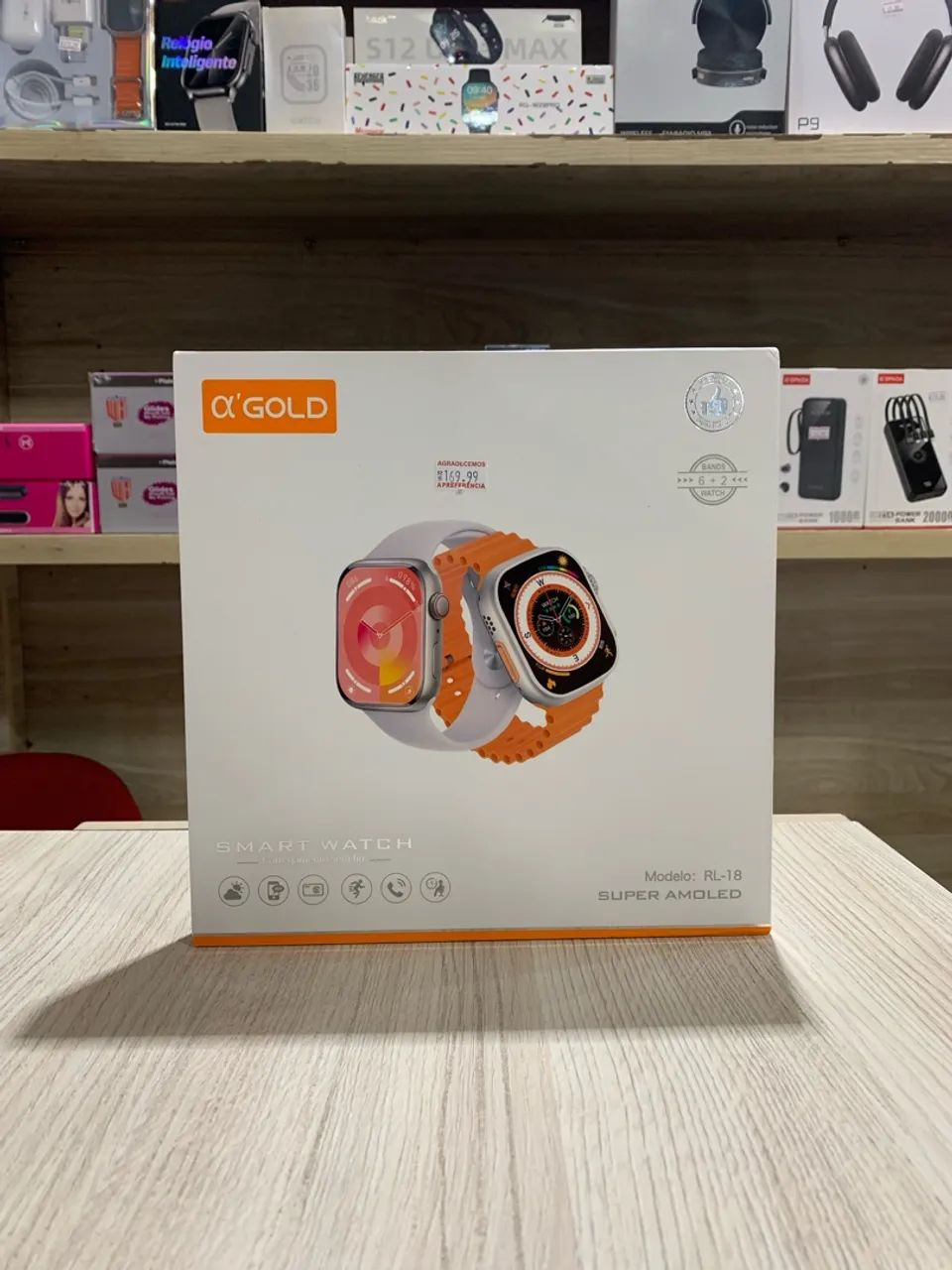 Kit 2 Smartwatchs 6 Pulseiras - Foto 2