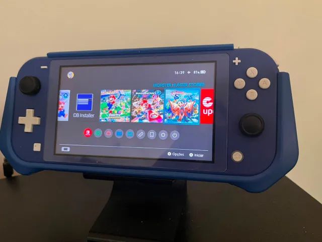 Nintendo Switch Lite Azul Desbloqueado 128gb