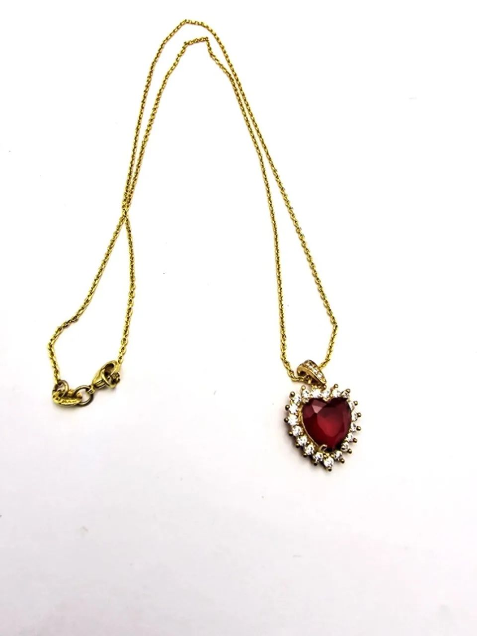 Colar Coração Strass - Foto 2