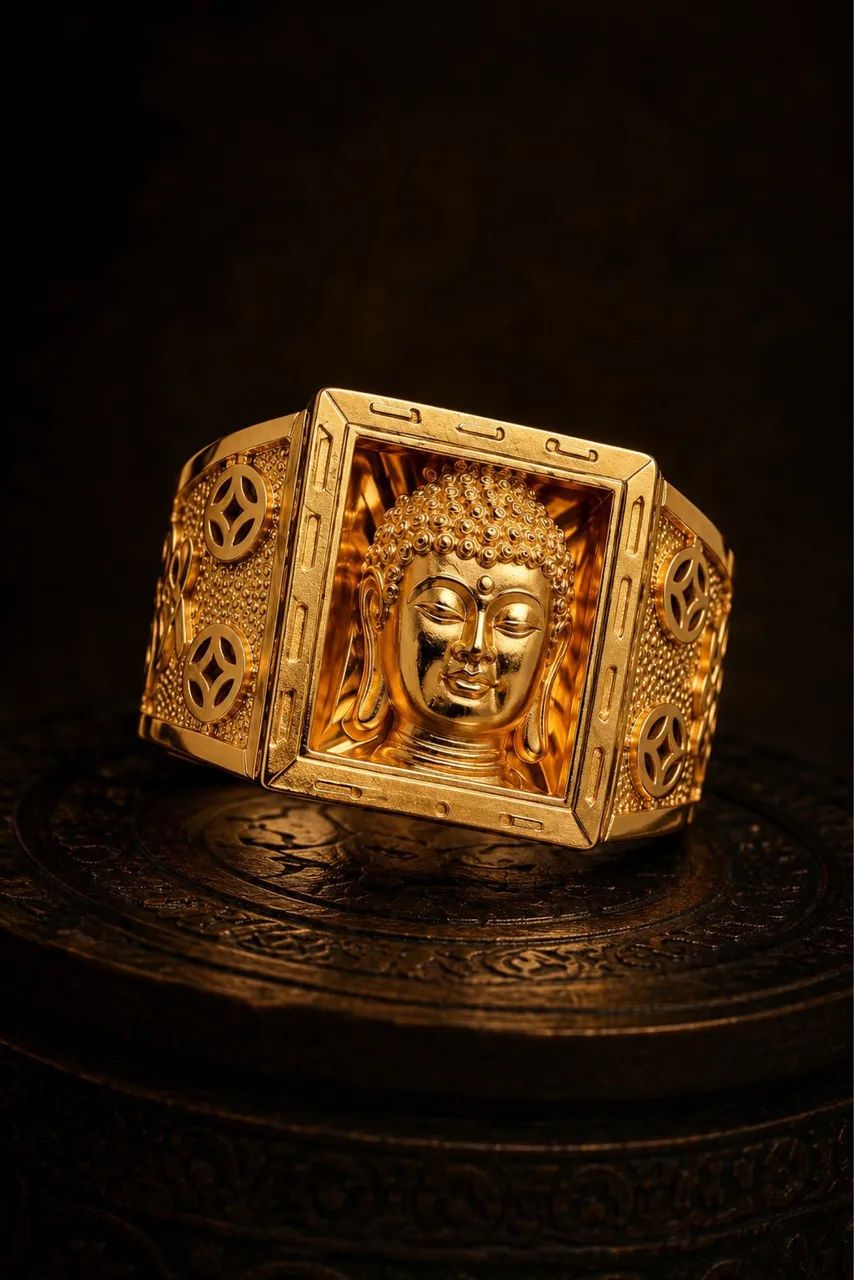 Anel Buda em Ouro 18k 750