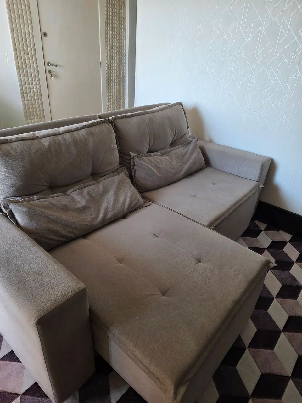 Sofá cinza retrátil  - Foto 2