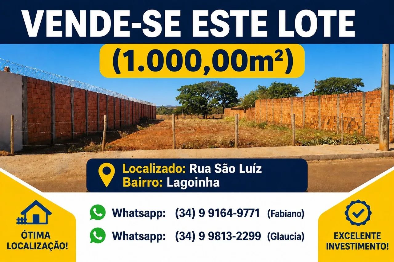 VENDE-SE ESTE LOTE 1.000,00m²