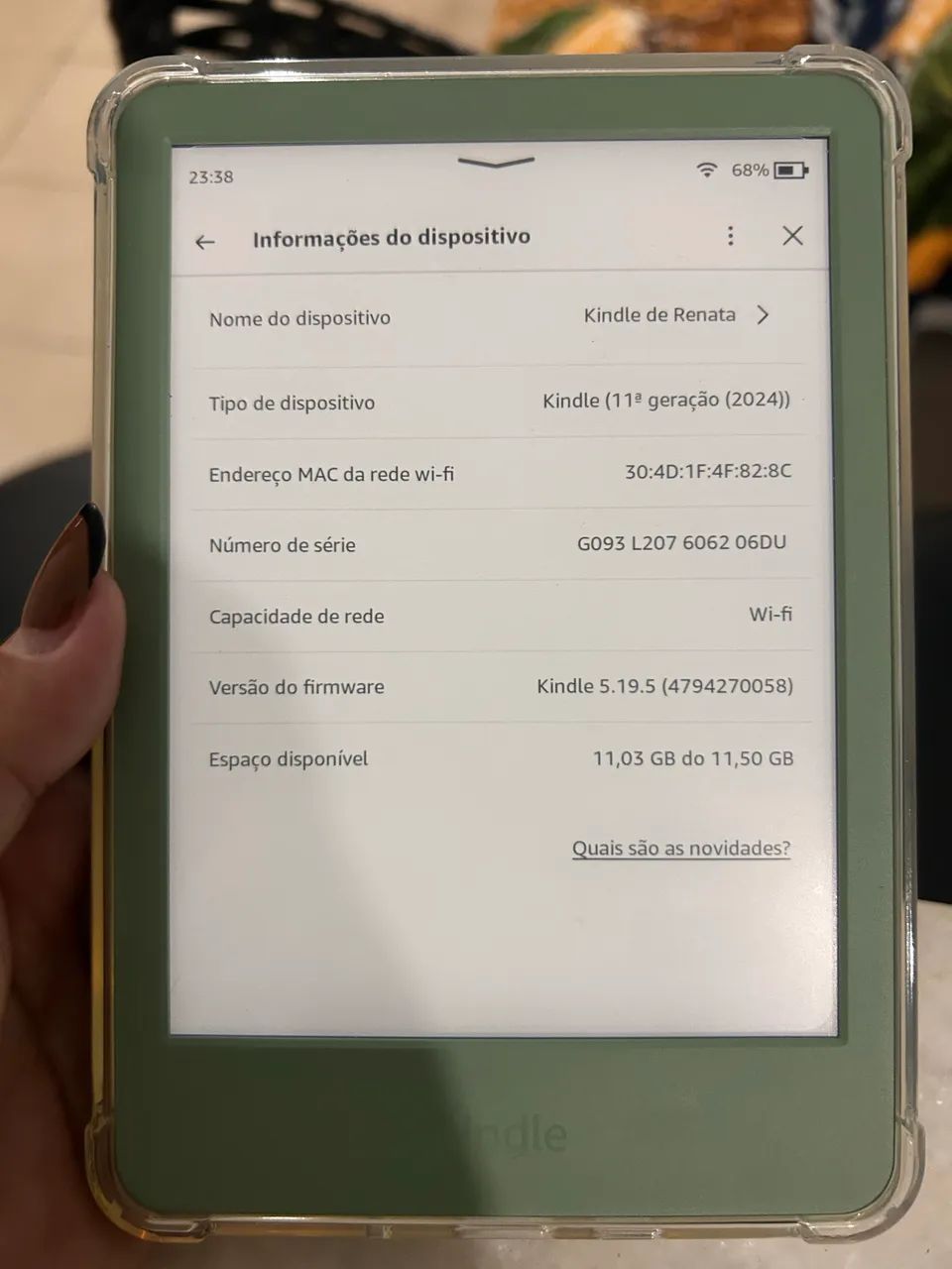 Kindle última geração 2026 Verde Matcha  - Foto 3