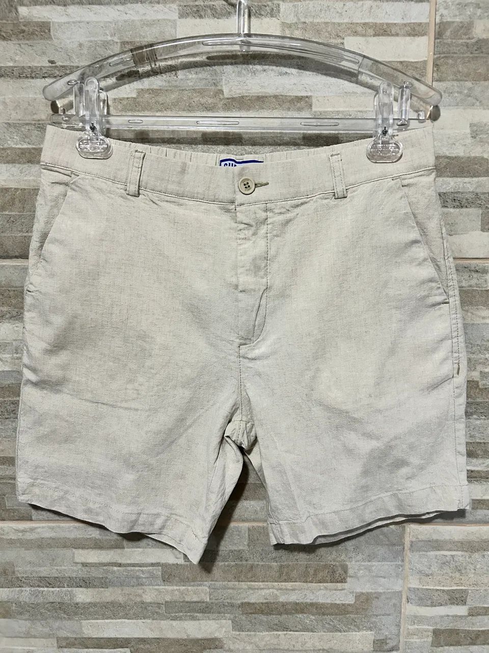 Short de linho bege Short? Co G