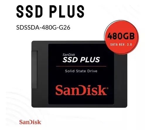 SSD SanDisk 480GB Leitura 535MB/s para PC e Notebook - Foto 2