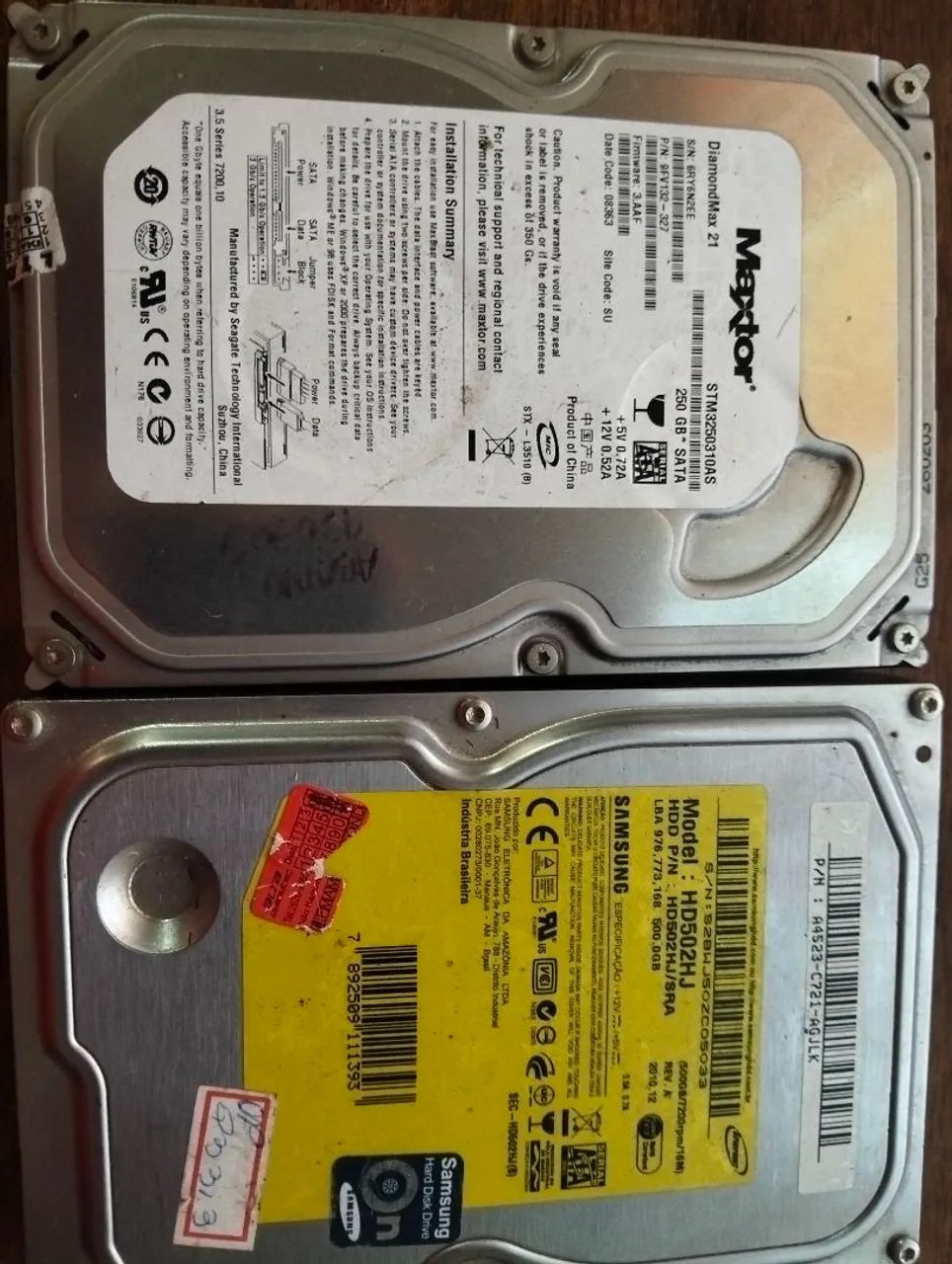 2 HD Interno 1 de 512MB e outro de 256 MB  - Foto 2
