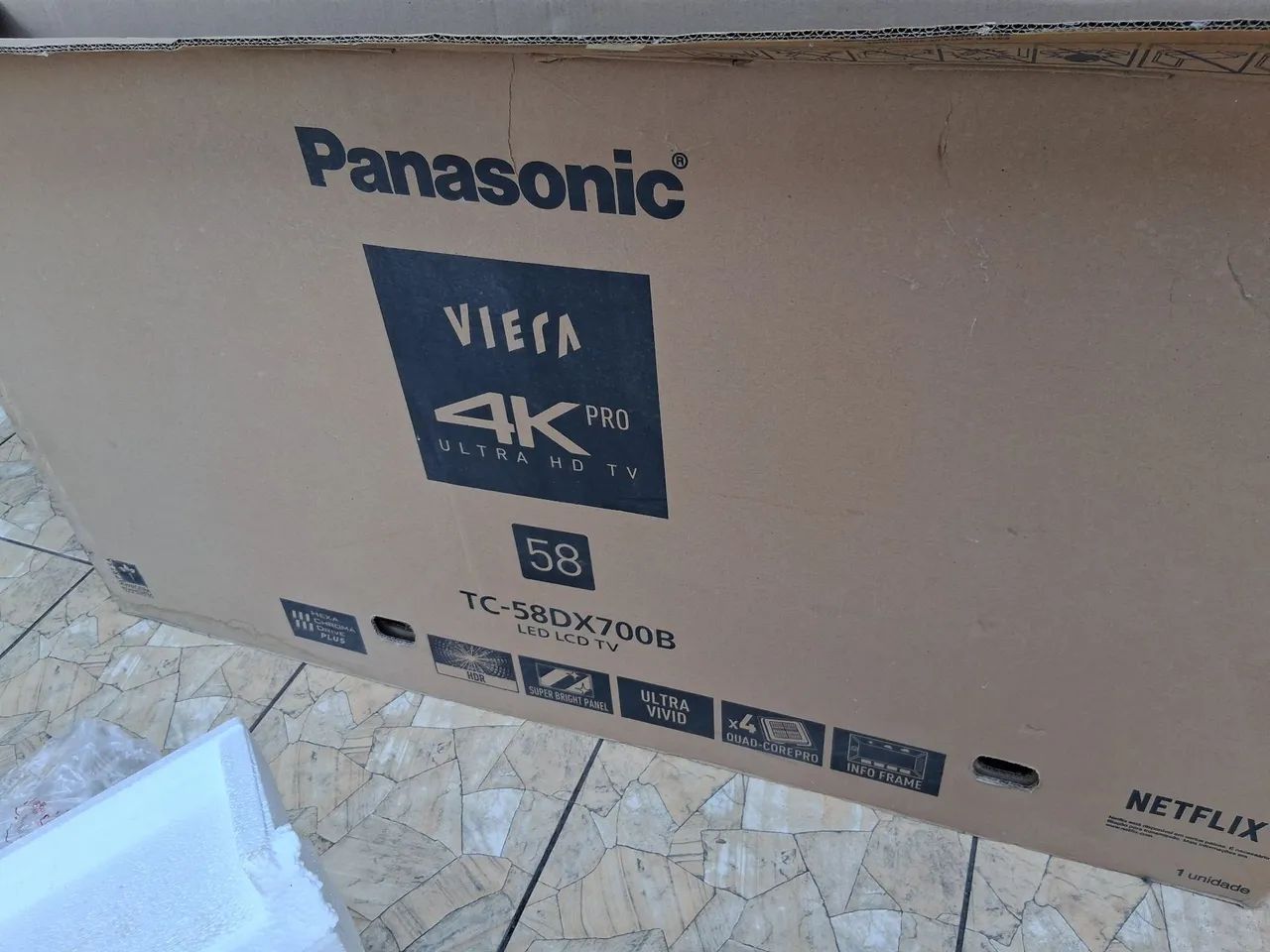 Tv Led  LCD 58" com defeito Panasonic 