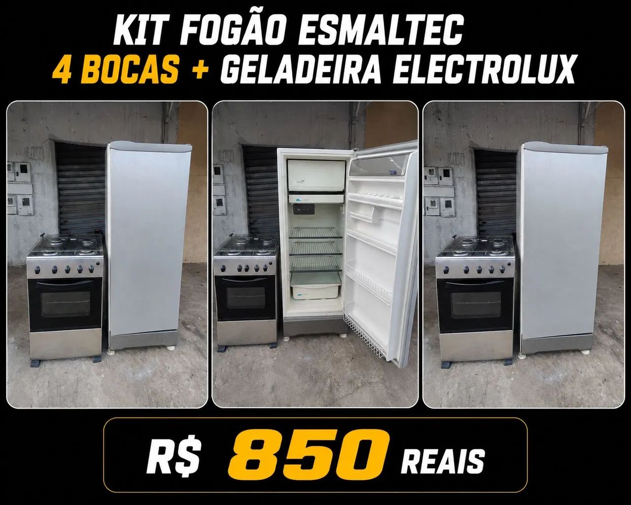 FOGÃO É GELADEIRA OS DOIS 