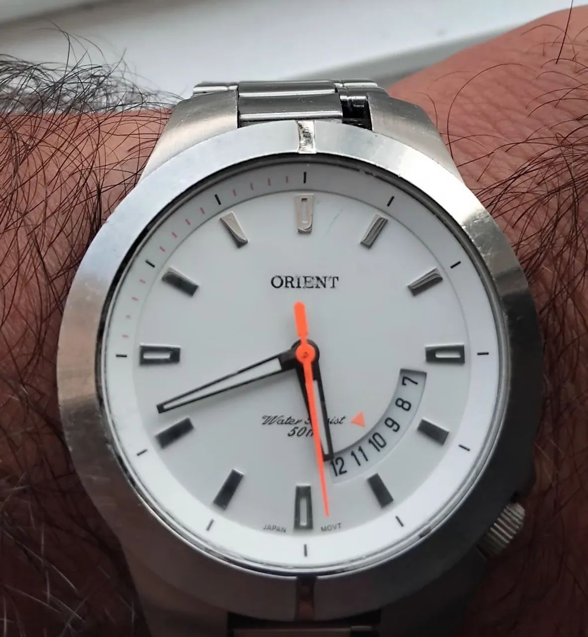 Relógio Orient pulseira adaptada 