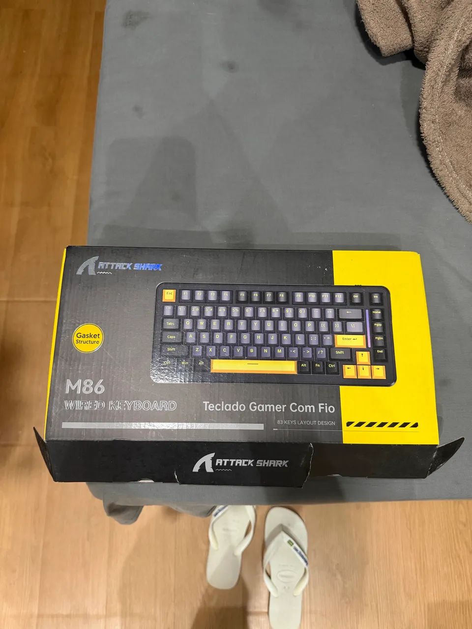 TECLADO GAMER MECÂNICO ATTACK SHARK M86 - Foto 2