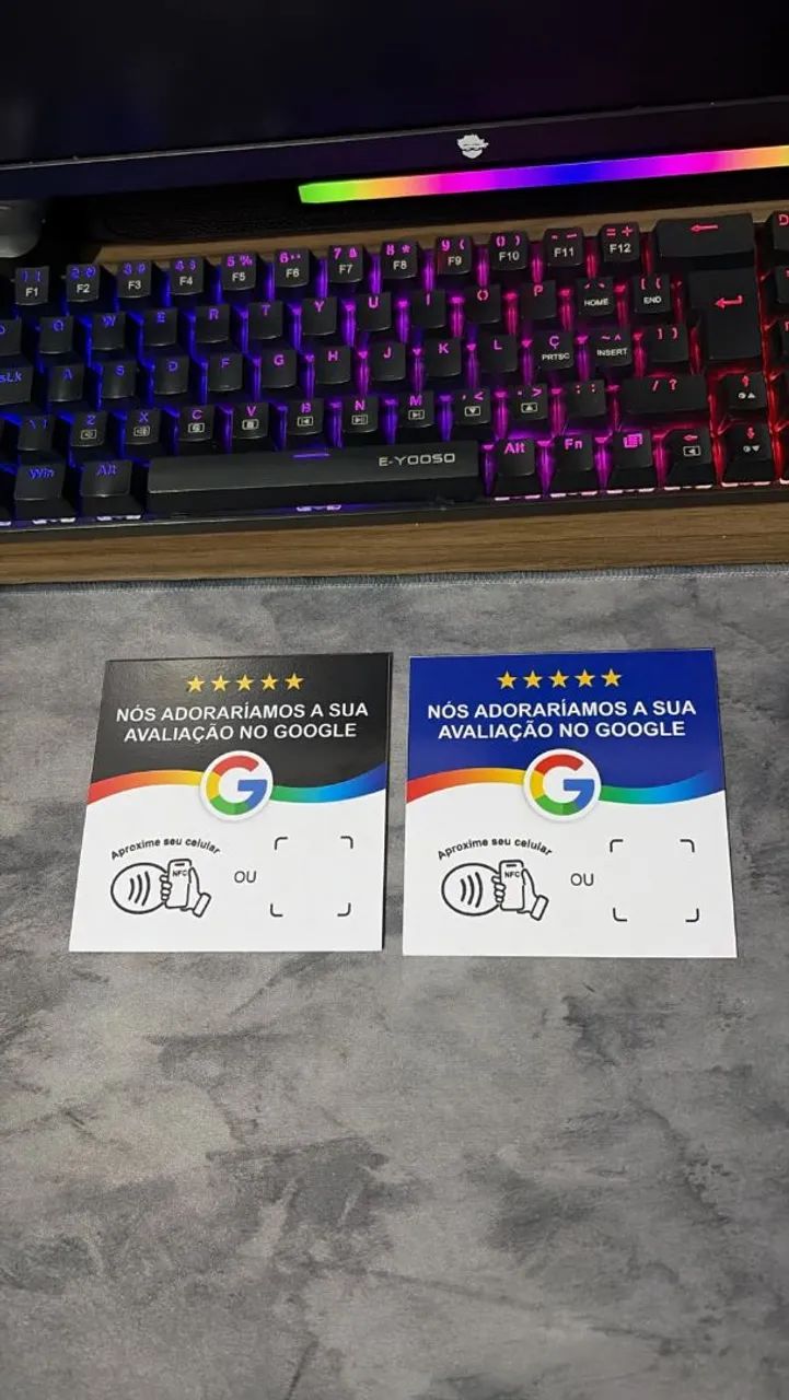 Placa de avaliação Google com NFC e QrCode - Foto 2