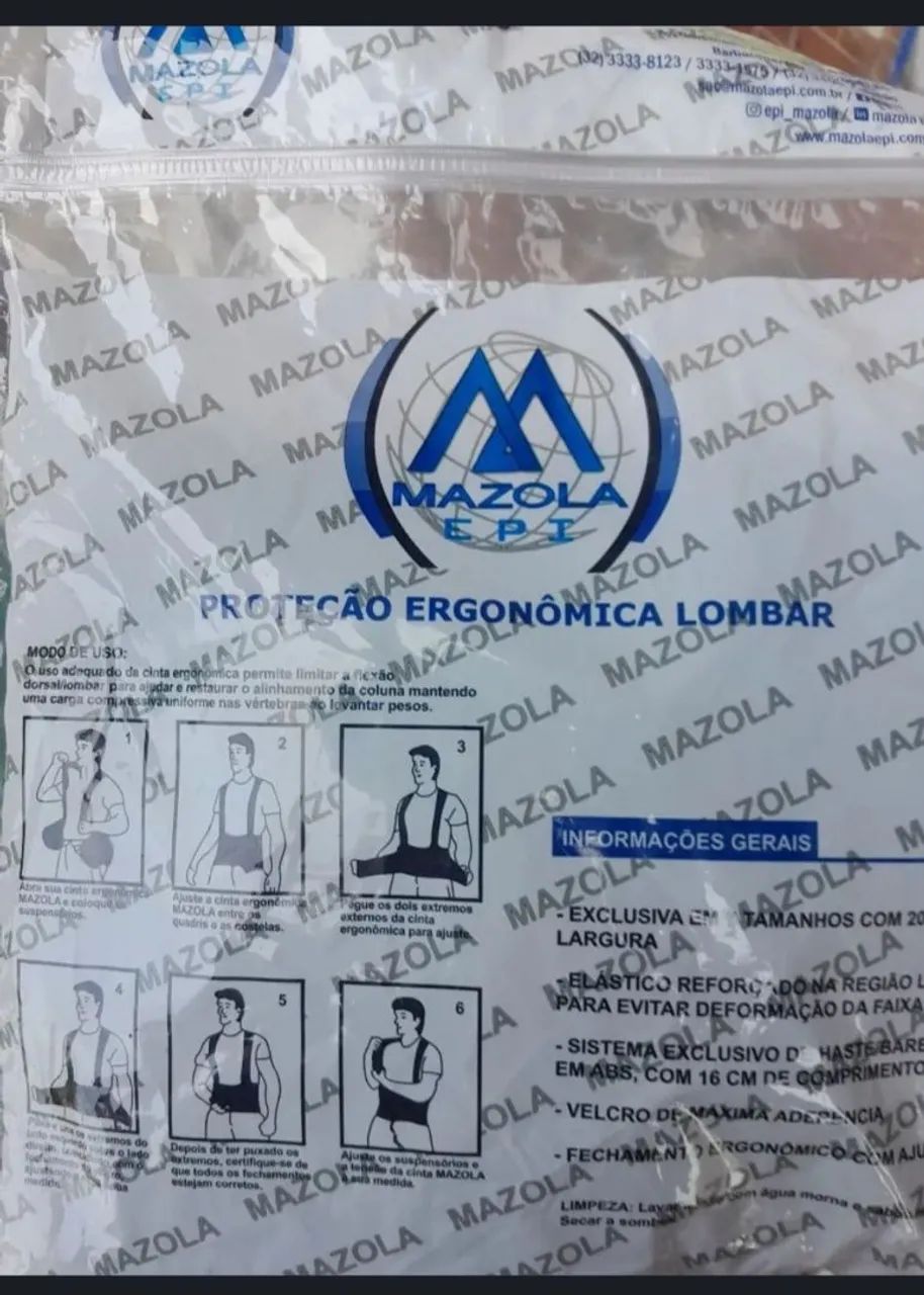 Cinta proteção lombar  - Foto 4