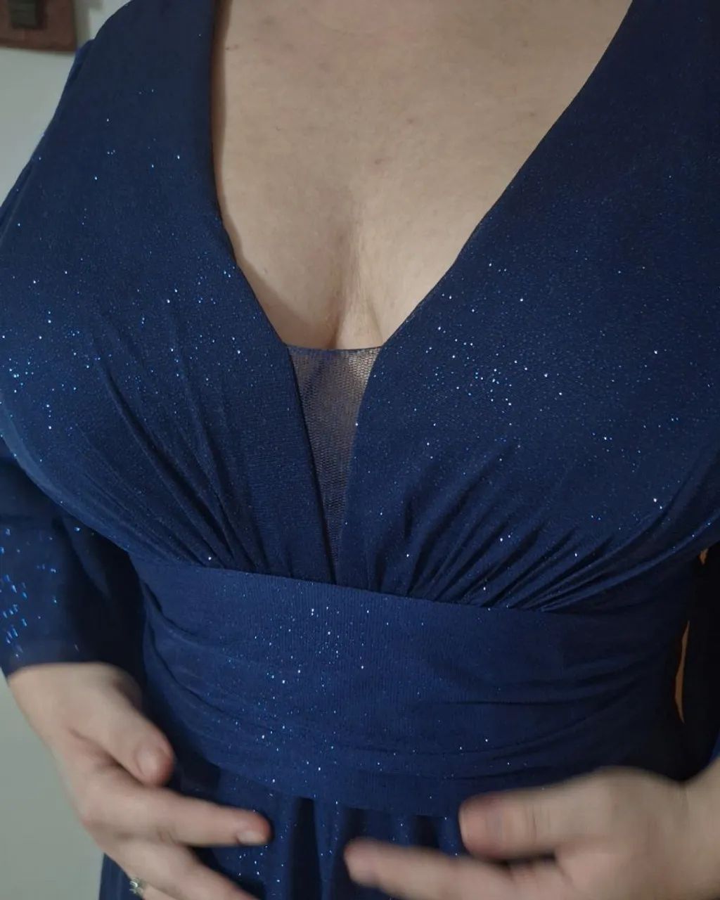 Vestido de festa Azul marinho  - Foto 5