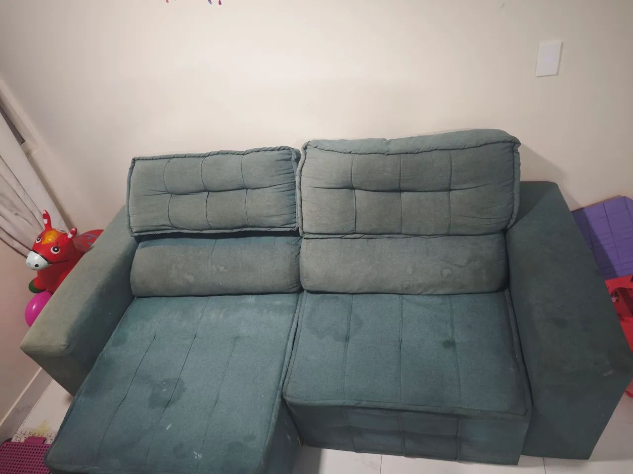 Vendo sofá 3 lugares retrátil  - Foto 4