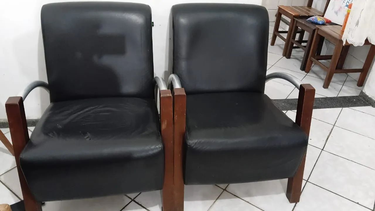 Poltronas de couro