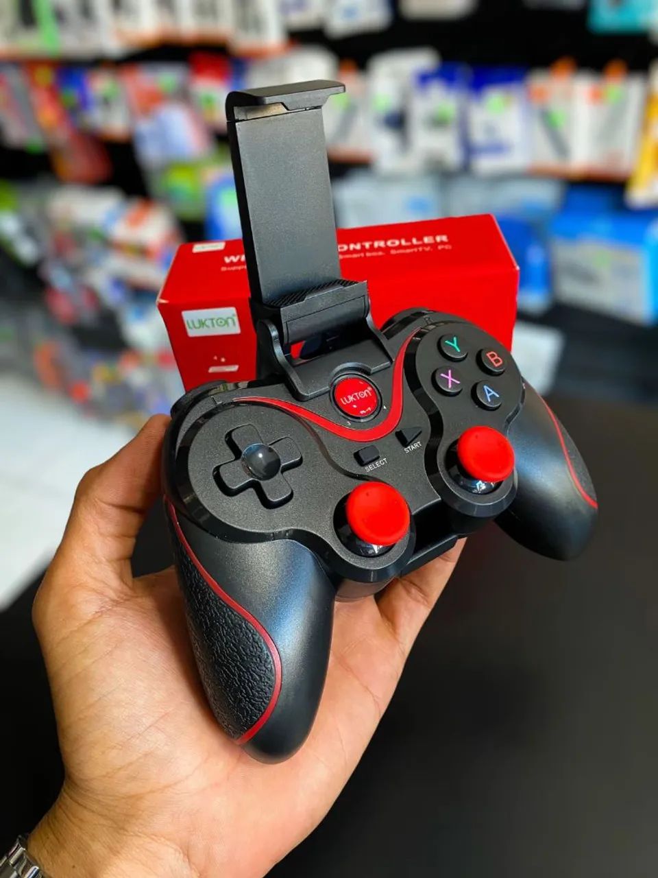 CONTROLE GAMER JOYSTICK BLUETOOTH PARA CELULAR - Foto 6