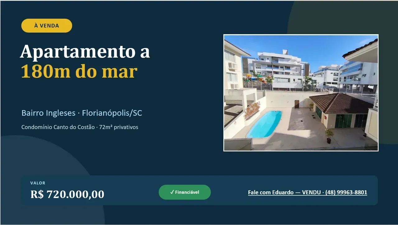 Imóvel para venda possui 72 metros quadrados com 1 quarto
