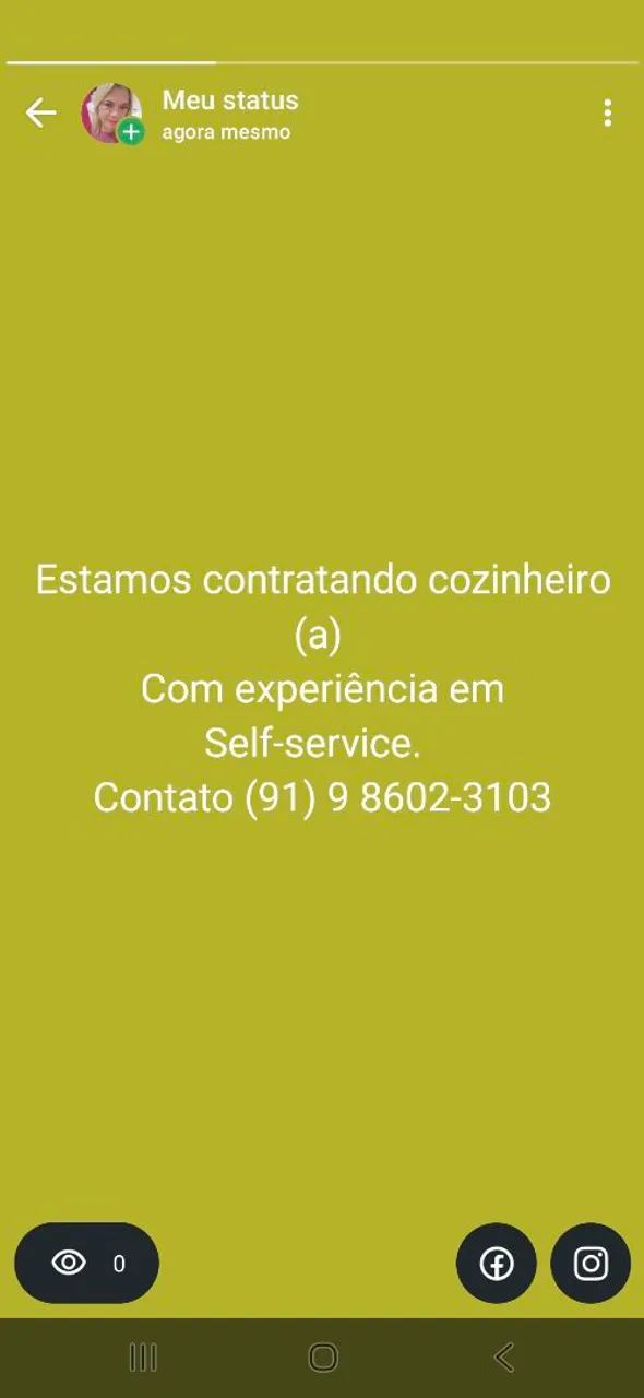 Cozinheiro (a) Self-service 