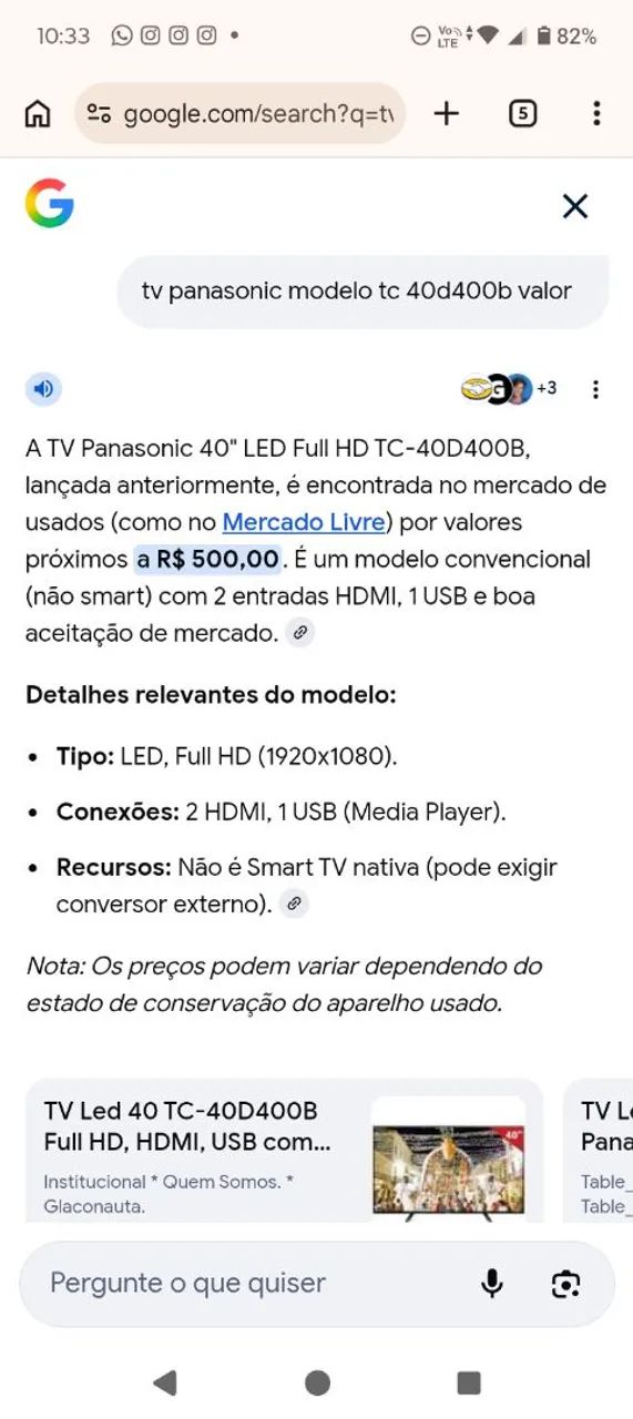 Tv Panasonic 40 polegadas Full HD - Foto 3