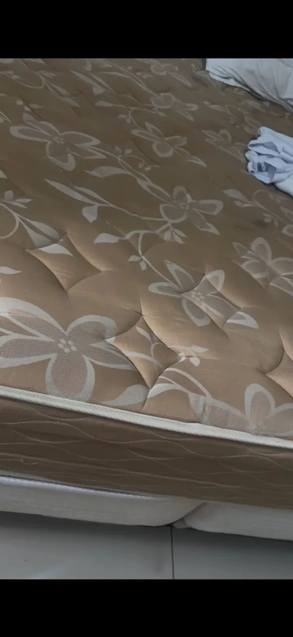 Cama queen casal colchão + base box  - Foto 3