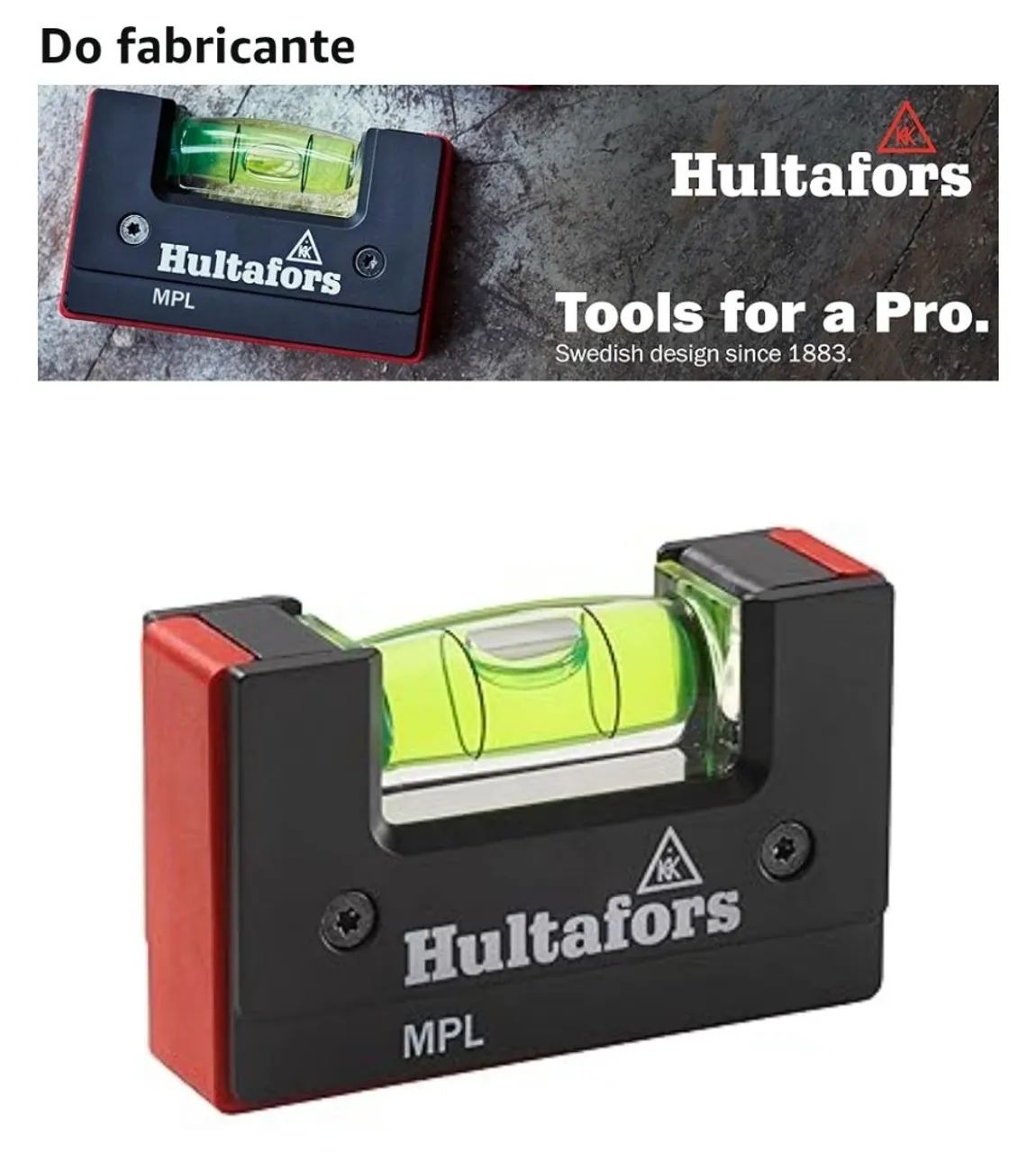 Hultafors Tools 401303 Mini Nível de Bolso MPL<br>