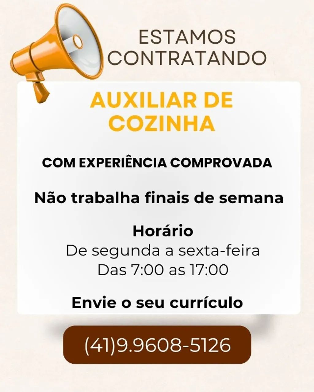 Auxiliar de cozinha