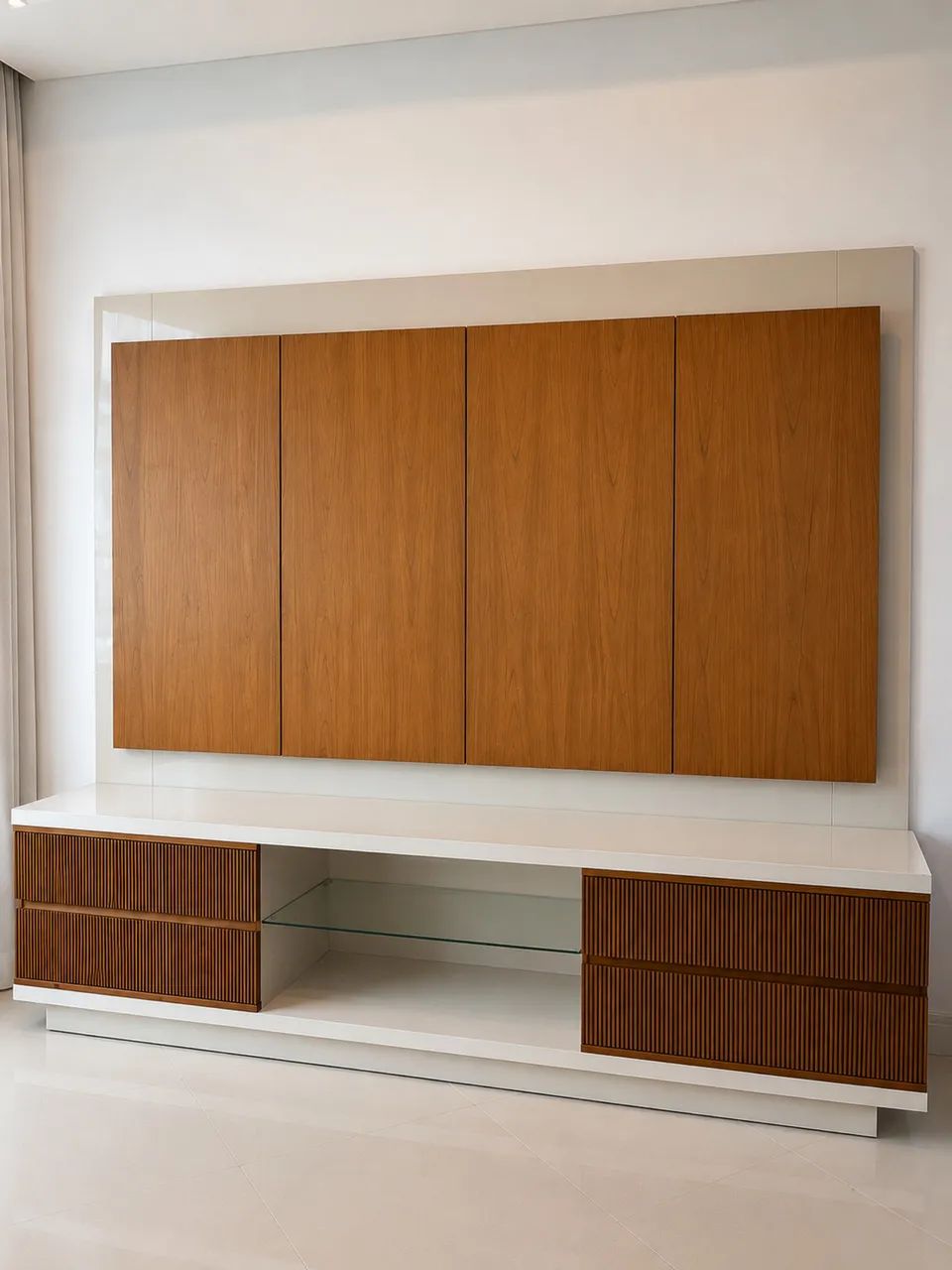 Painel e Rack em Madeira - Foto 2