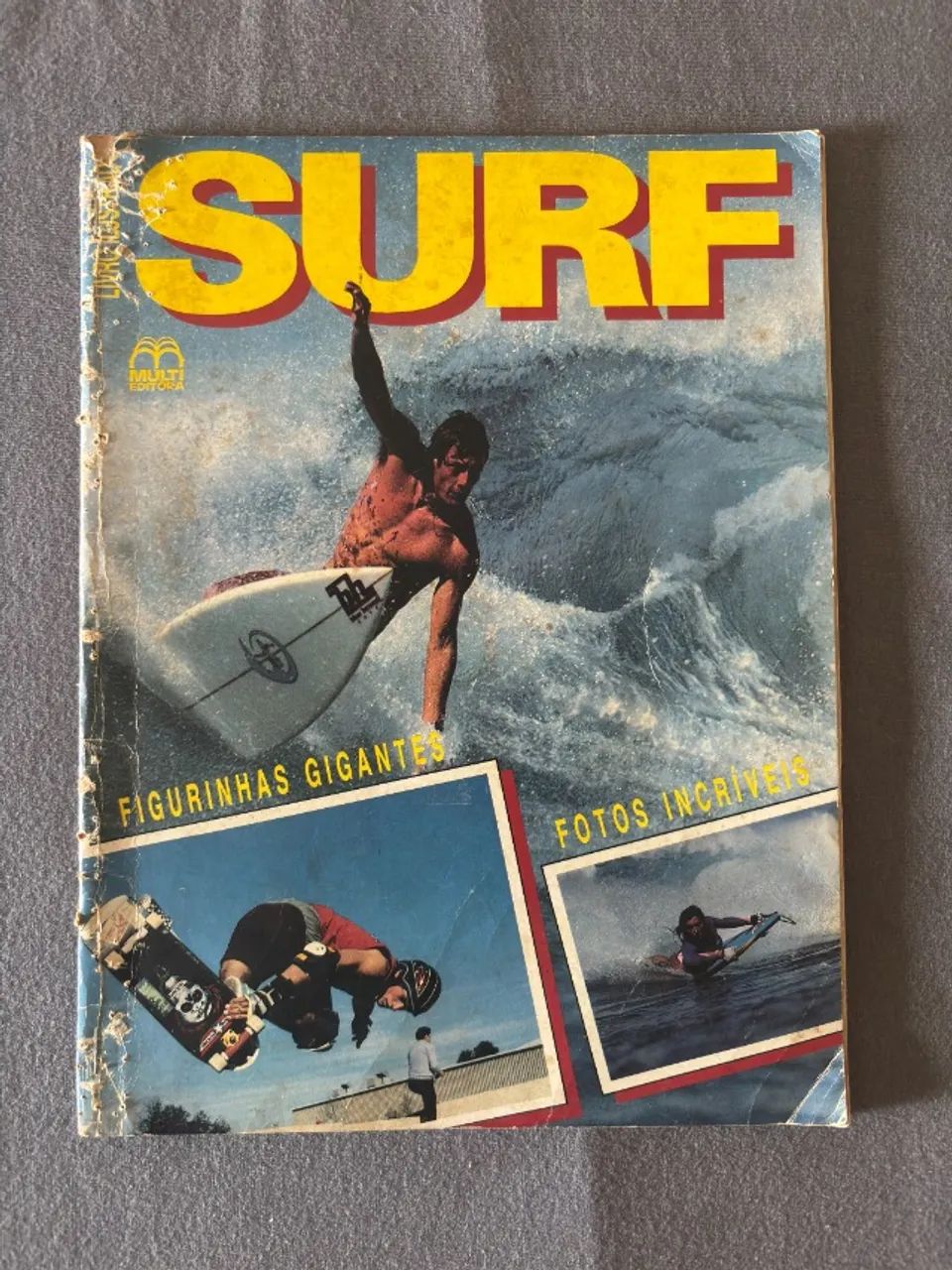 Álbum de Figurinhas Surf 1987 Completo - Editora Multi