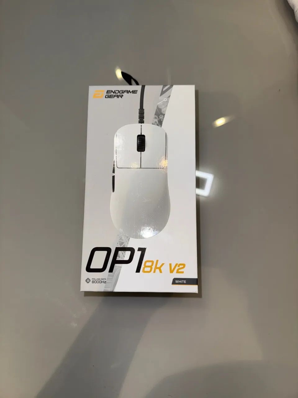Mouse Endgame Gear OP1 8K V2 Branco - Impecável na Caixa - Foto 5
