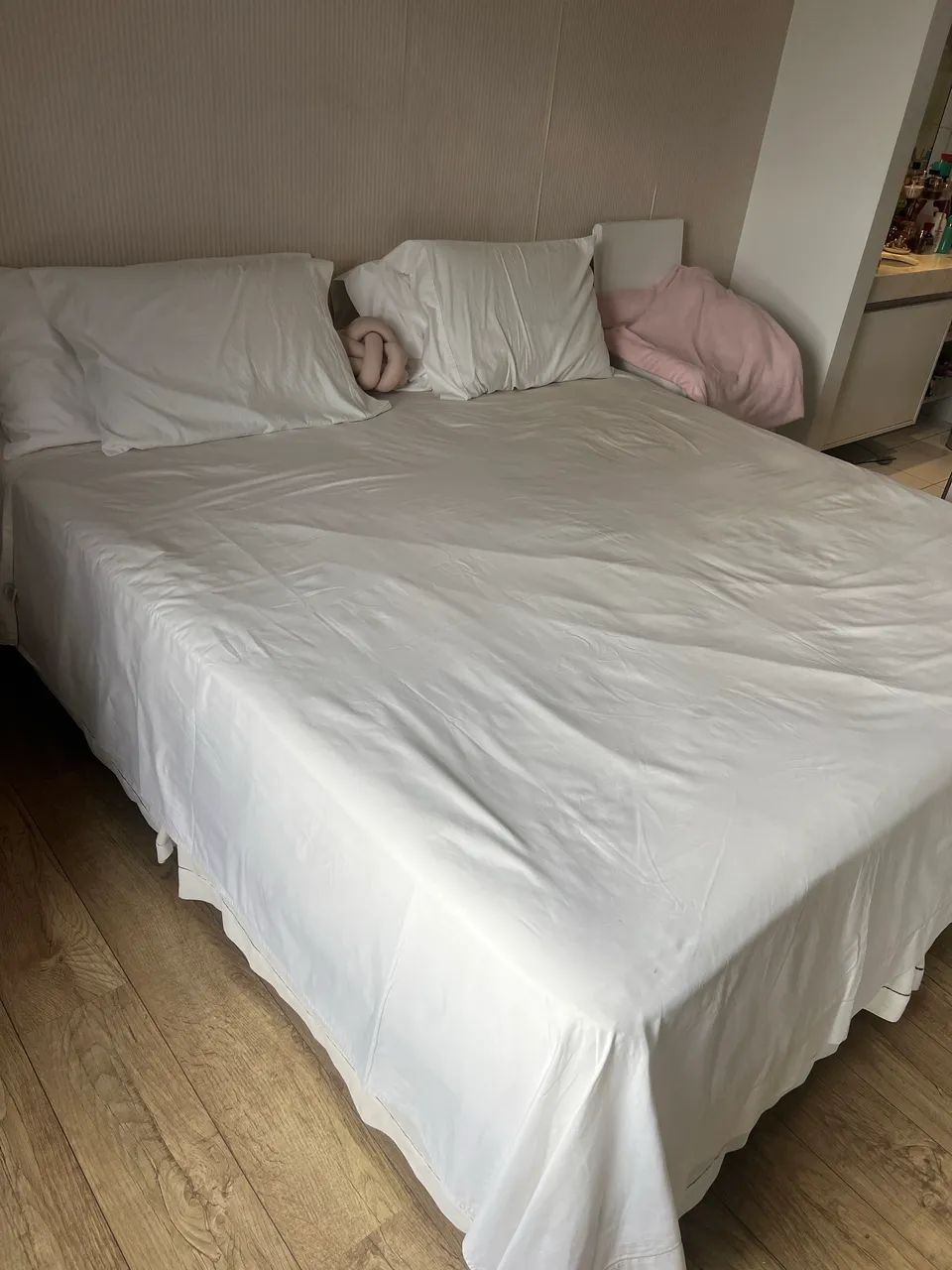 Cama King Size Ortobom (base + colchão) - Foto 4