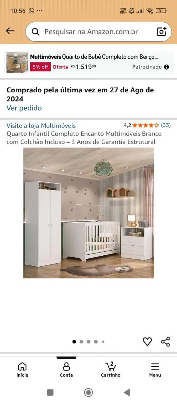 Quarto infantil completo com colchão  - Foto 4