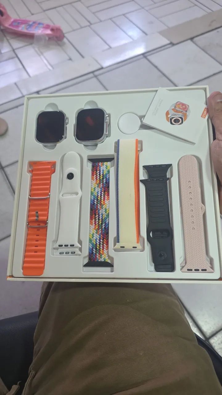Relógio Smartwatch RL-18 Combo Com 2 Relógios E 6 Pulseiras