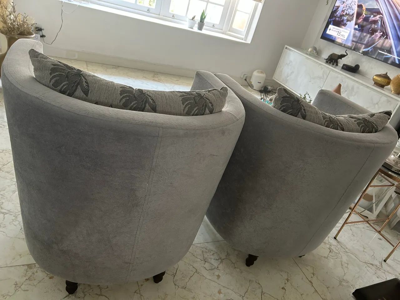 Lindas poltronas suede  - Foto 2