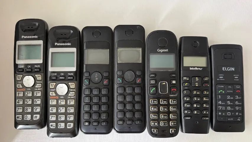 Lote 9 Telefone Sem Fio Panasonic, Elgin, Intelbras, Gigaset - Foto 6