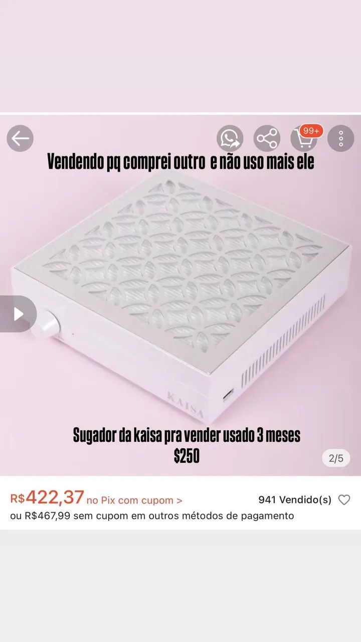 Sugador de pó unha 