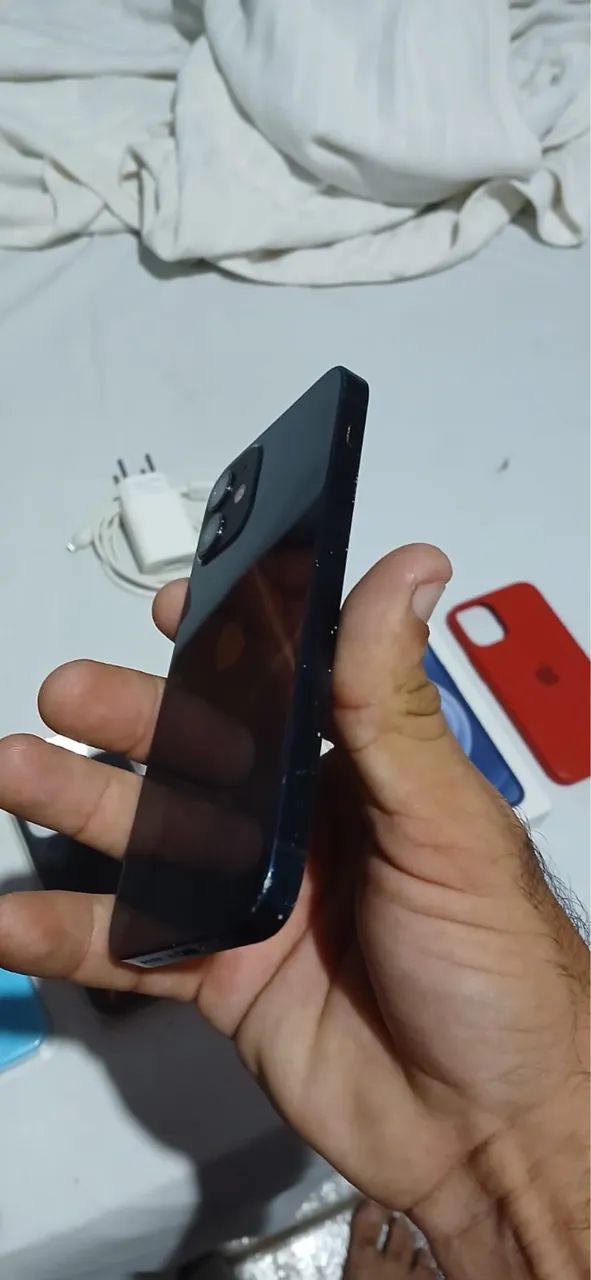 iPhone 12 mini preto 64 gigas funcionando perfeitamente 