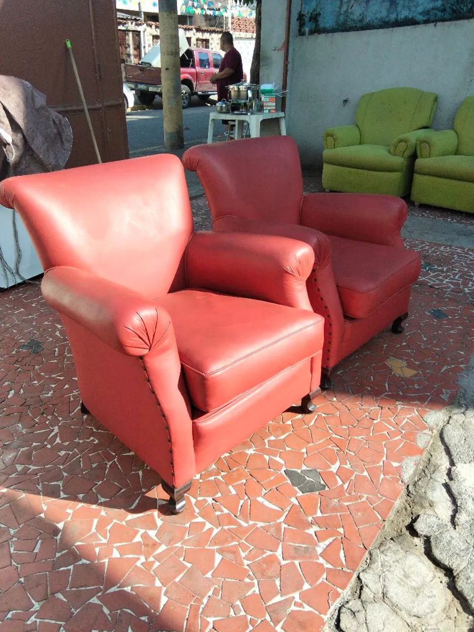 Par de poltronas antigas  - Foto 2
