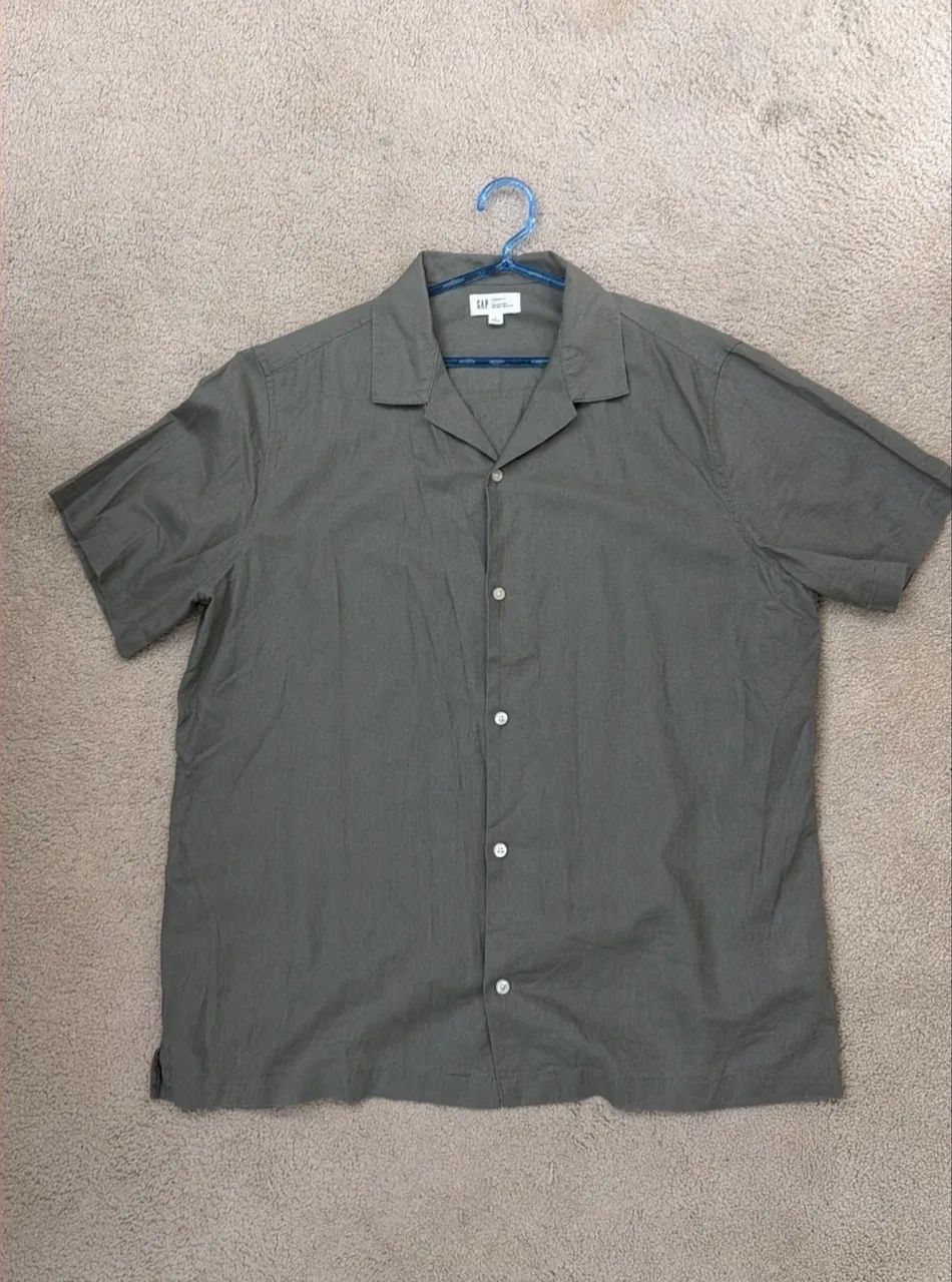 Camisa de Linho GAP gola cubana G