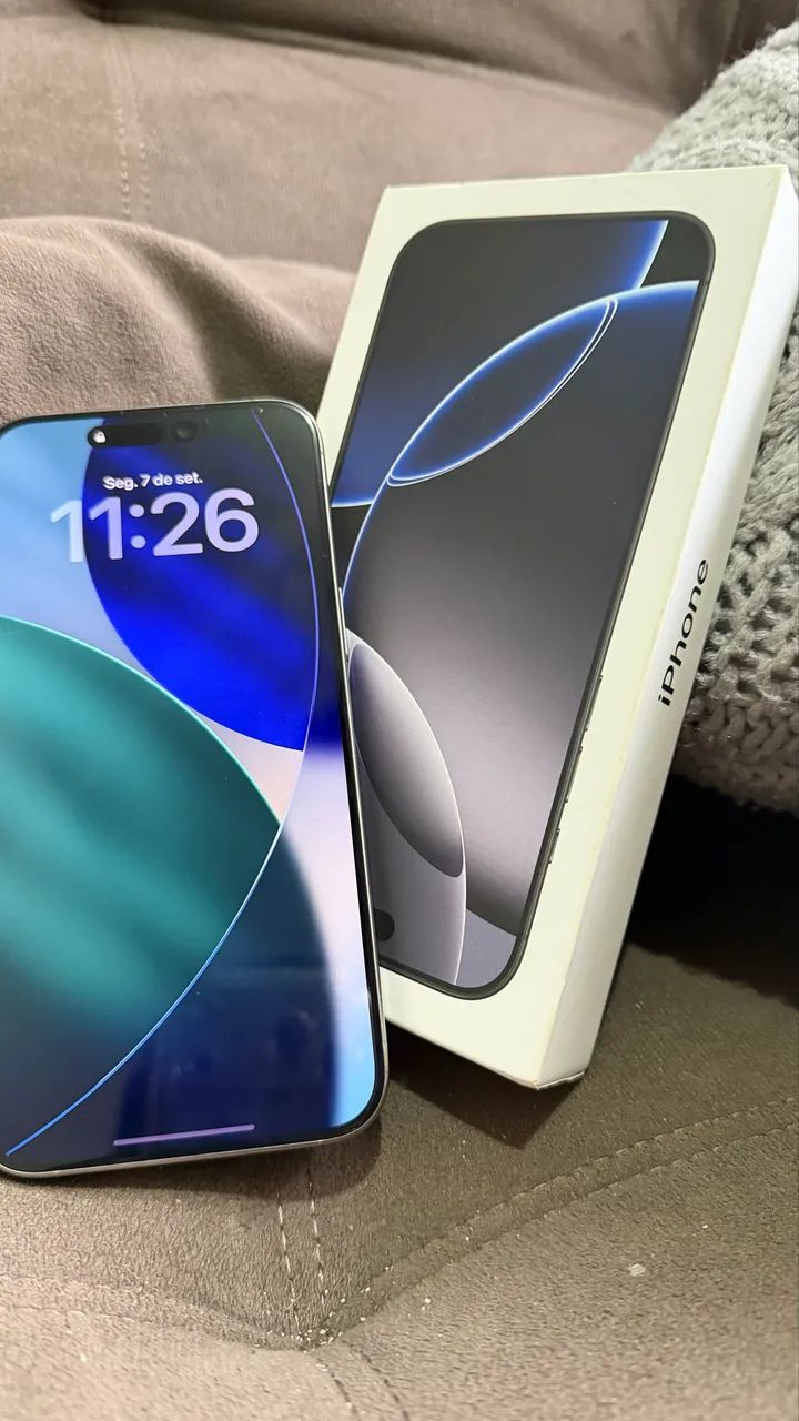 iPhone 15 Pro Max 256 GB Titânio Natural Impecável com Caixa