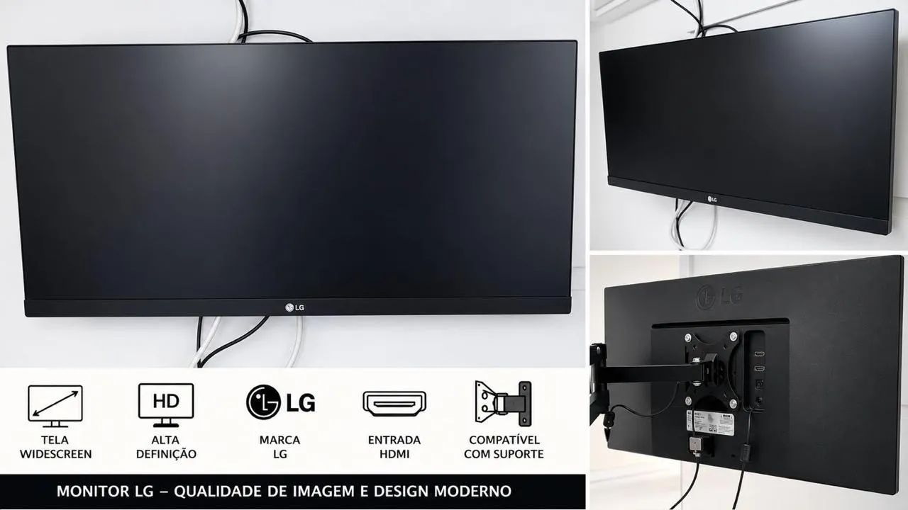 Monitor LG 29 polegadas UltraWide usado 5 meses , está ma garantia 
