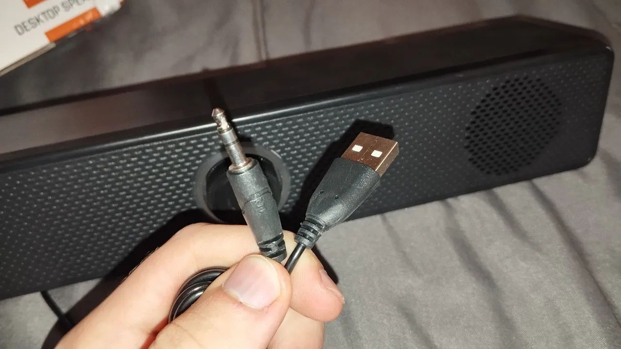 Caixinha de Som USB para PC - Nova - Foto 4