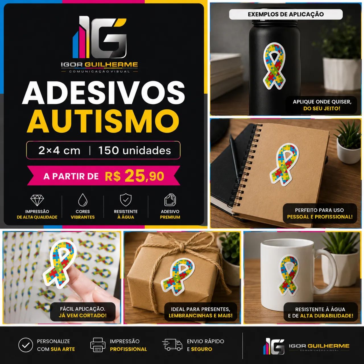 ADESIVOS - LONAS - ADESIVOS DE RECORTE  - Foto 5