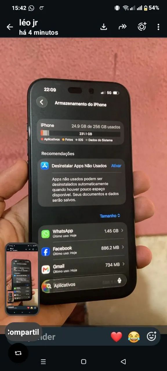 iPhone 15 novo 
