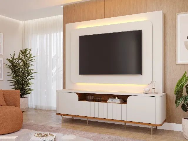 Home Diamantina 100% MDF, para Tvs ate 70" - Foto 2