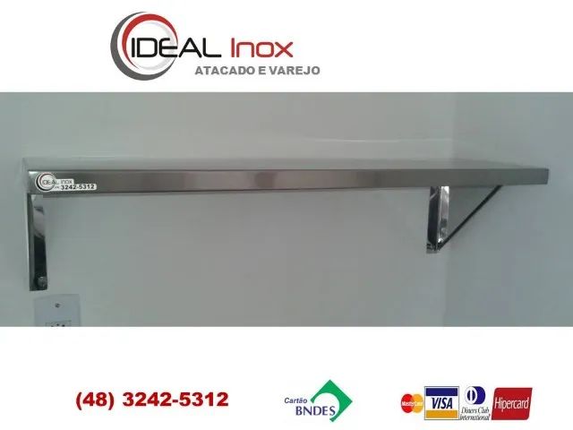 Prateleira inox industrial nova - Foto 4