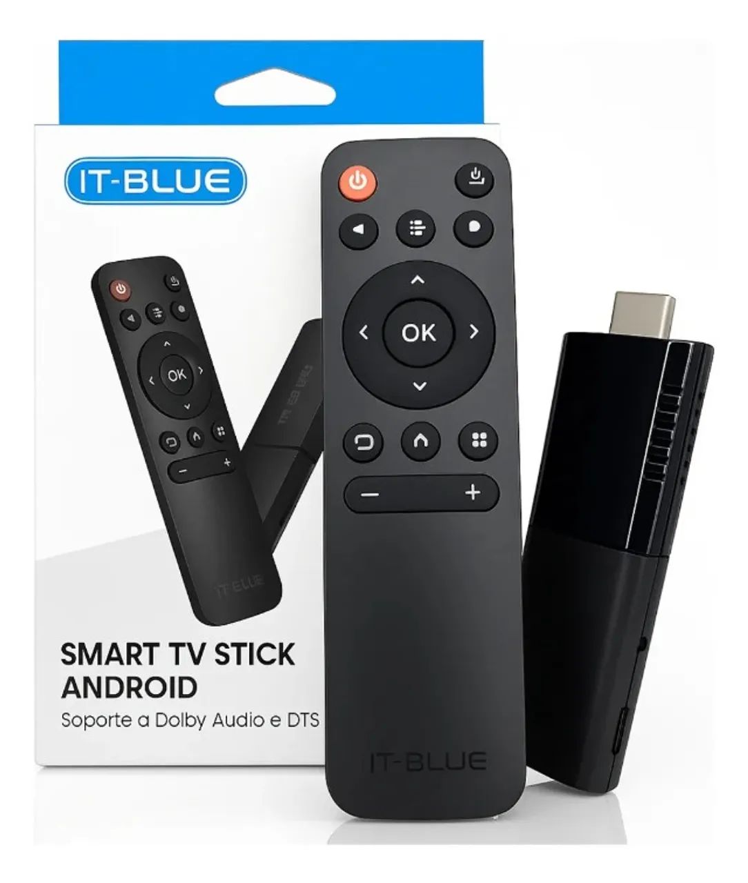 STICK SMART TV ANDROID COM CONTROLE REMOTO IT-BLUE LE-4000