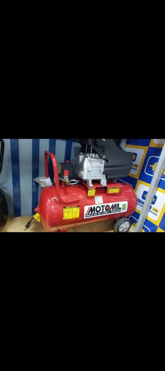 COMPRESOR 50LITROS BIVOLT 127/220V 130PSI 2,5CV MOTOMIL