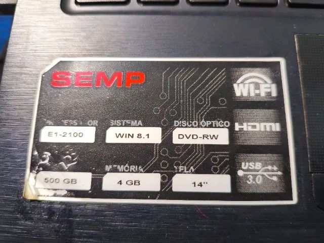Notebook SEMP 14" 500GB - Foto 3